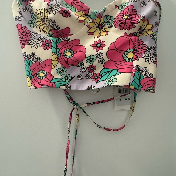 2 pieces- Bustier crop top mini skirt Zara set. - Picture 1 of 3